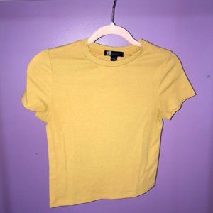 Mustard Yellow Crop Top